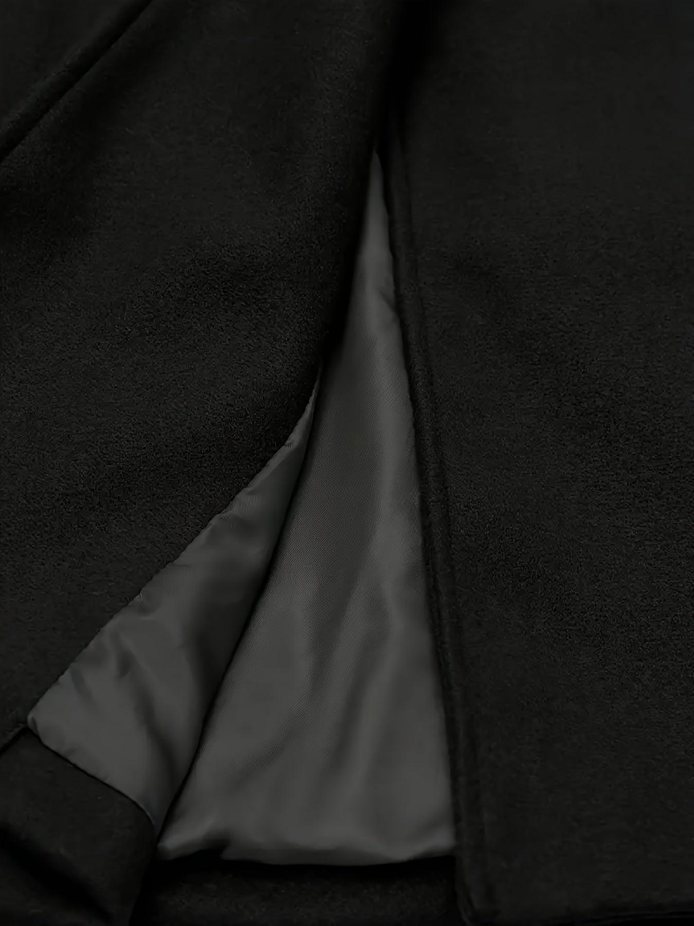 Casaco de Tweed Preto Elegante para Mulheres - Peça de Inverno Formal e Casual, Lavável na Máquina, Ideal para Escritório, Festas e Lazer - Casaco de Inverno com Detalhes de Falso Acabamento e Botões Estilosos
