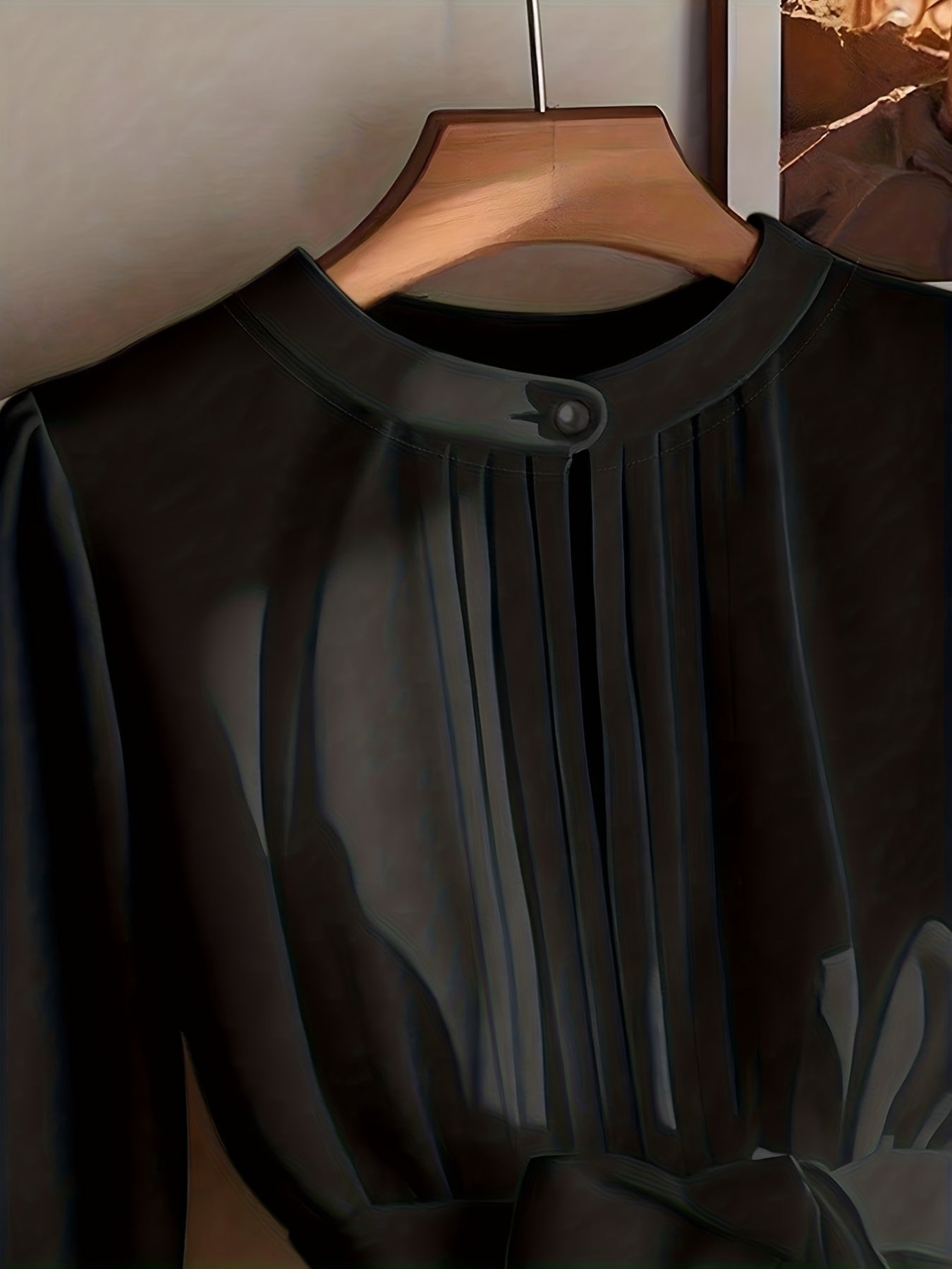Camisola Elegante de Moda para Mulher, Cor Sólida, Gola Redonda, Manga Comprida, Estilo Casual de Outono-Inverno | Comprimento Normal, Estilo Pulôver