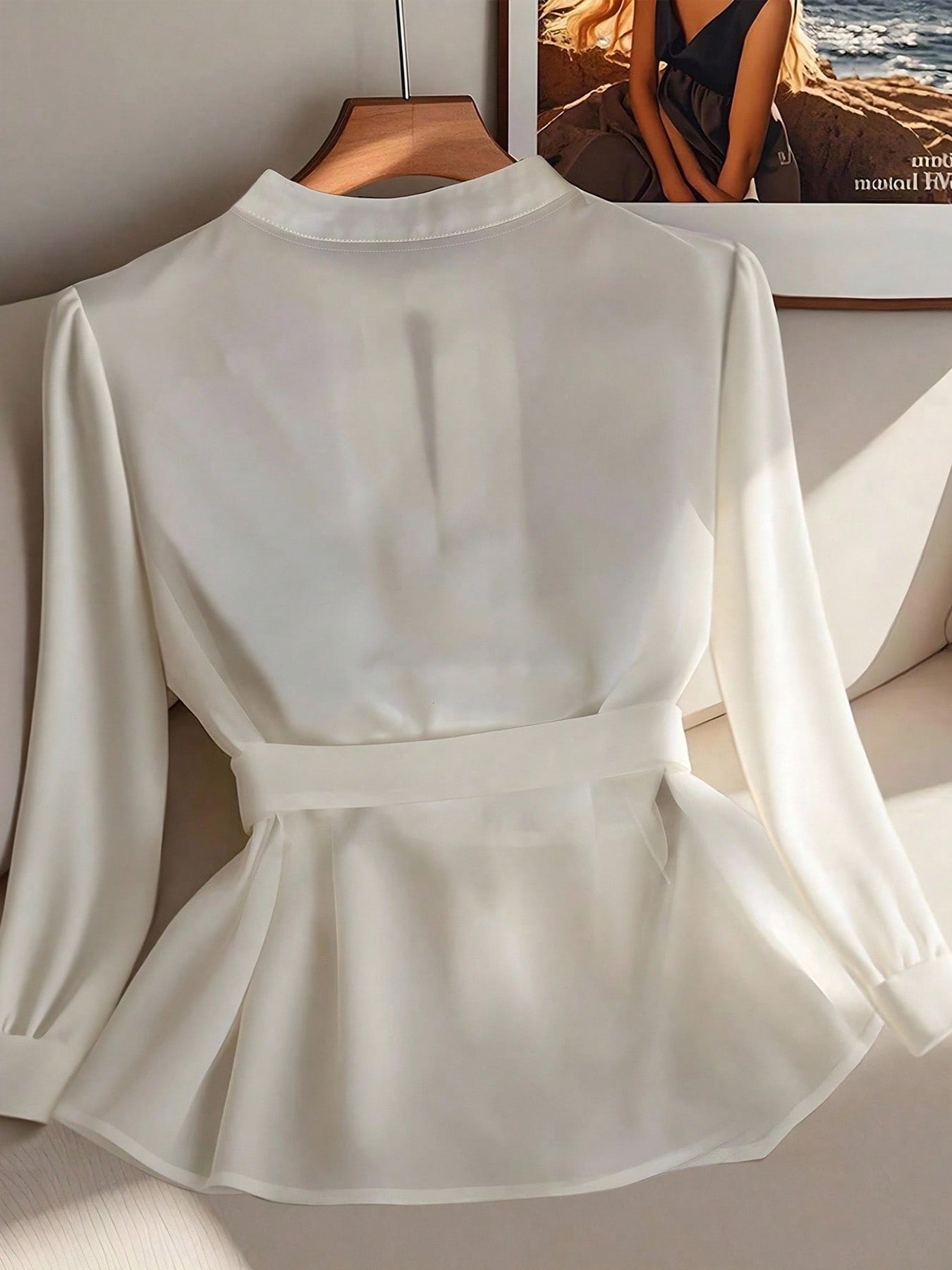 Camisola Elegante de Moda para Mulher, Cor Sólida, Gola Redonda, Manga Comprida, Estilo Casual de Outono-Inverno | Comprimento Normal, Estilo Pulôver