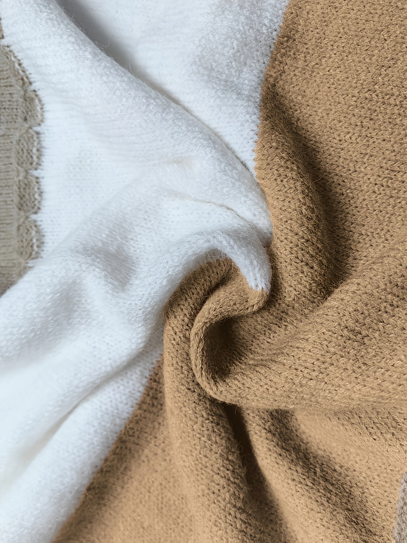 Novo Suéter de Inverno Feminino com Listras e Bloco de Cores, Gola Redonda, Casual e Elegante