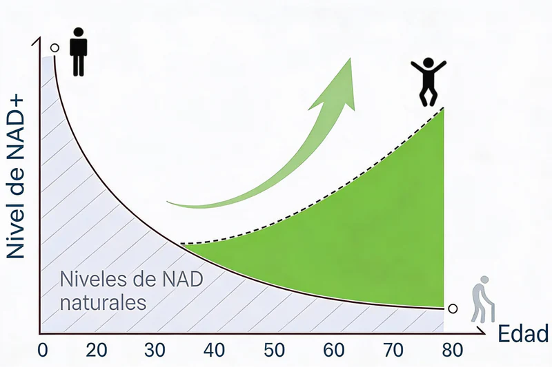 NAD+ 5 en 1 Trans-resveratrol Energía y Antienvejecimiento